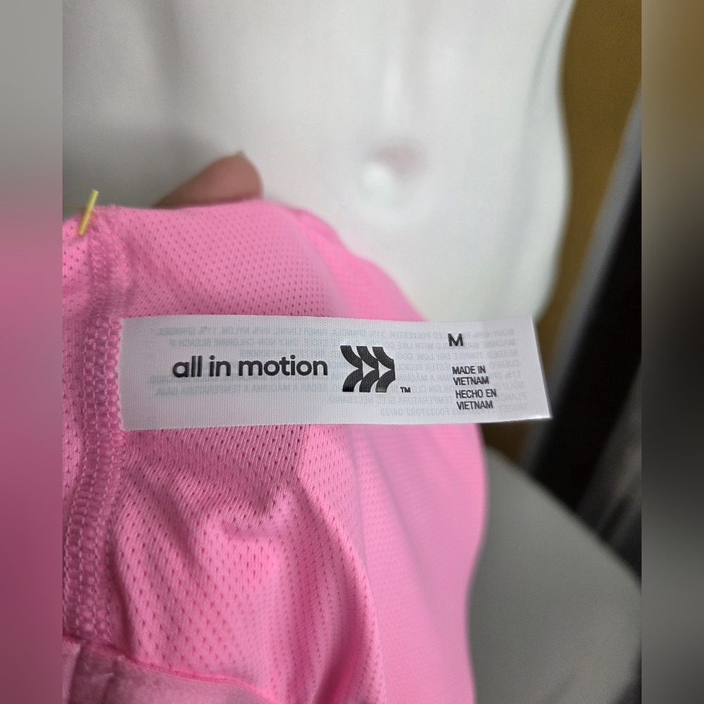 NWT All In Motion Size M - Pink Tank Top for Women - Picture 5 of 7